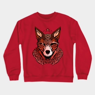 Red celtic fox Crewneck Sweatshirt